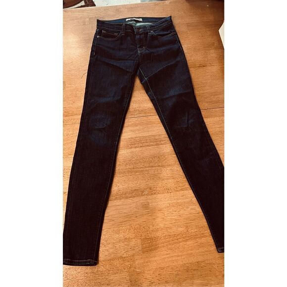 J. BRAND DARK BLUE SKINNY PENCIL JEANS SIZE 25 - Picture 2 of 10